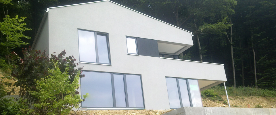 Energiesparfenster in modernem Neubau. , Foto: Fensterbau Frommherz